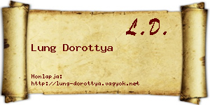 Lung Dorottya névjegykártya